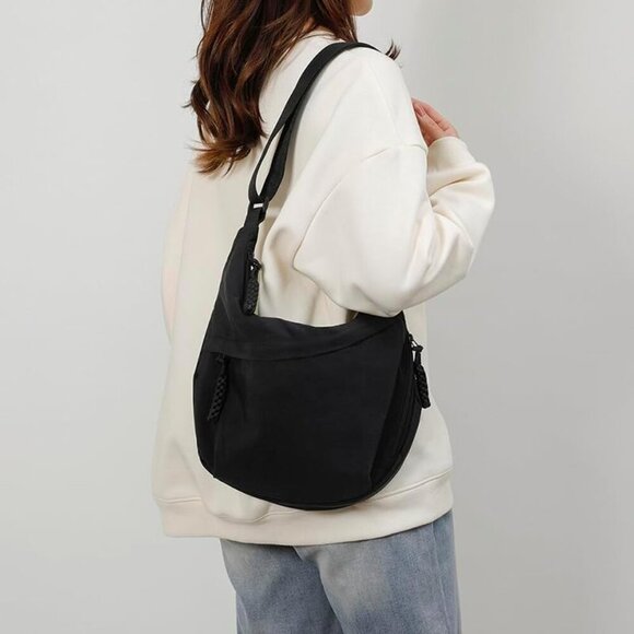 Women Nylon Crossbody Bag Compact Purse Multi-Pocket Minimalist Travel - Picture 4 of 5